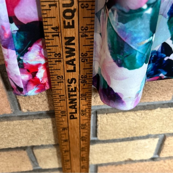 Eliza J Floral Print Scuba Fit & Flare Sleeveless Dress Women’s Size 6 - Picture 7 of 8